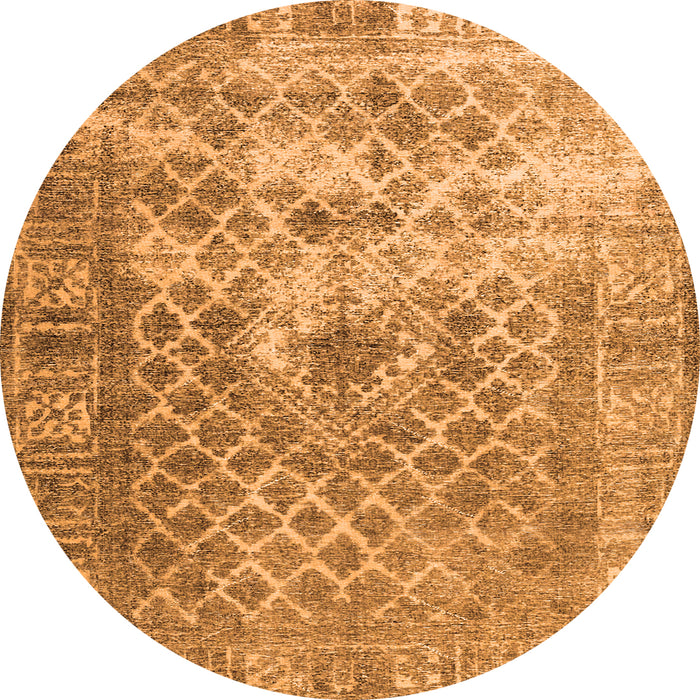 Machine Washable Persian Orange Traditional Area Rugs, wshtr3367org