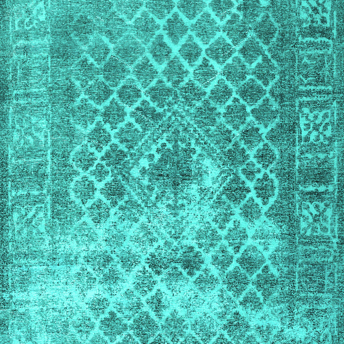 Machine Washable Persian Turquoise Traditional Area Rugs, wshtr3367turq