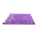Sideview of Machine Washable Persian Purple Traditional Area Rugs, wshtr3367pur