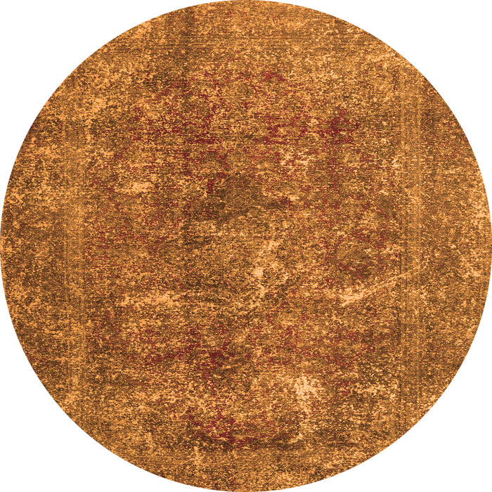 Square Persian Orange Traditional Rug, tr3368org