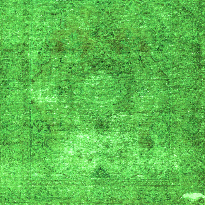 Serging Thickness of Persian Green Traditional Rug, tr3369grn