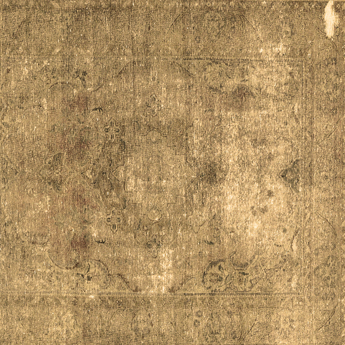 Square Persian Brown Traditional Rug, tr3369brn