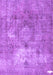 Machine Washable Persian Purple Traditional Area Rugs, wshtr3369pur