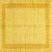 Square Persian Yellow Traditional Rug, tr336yw