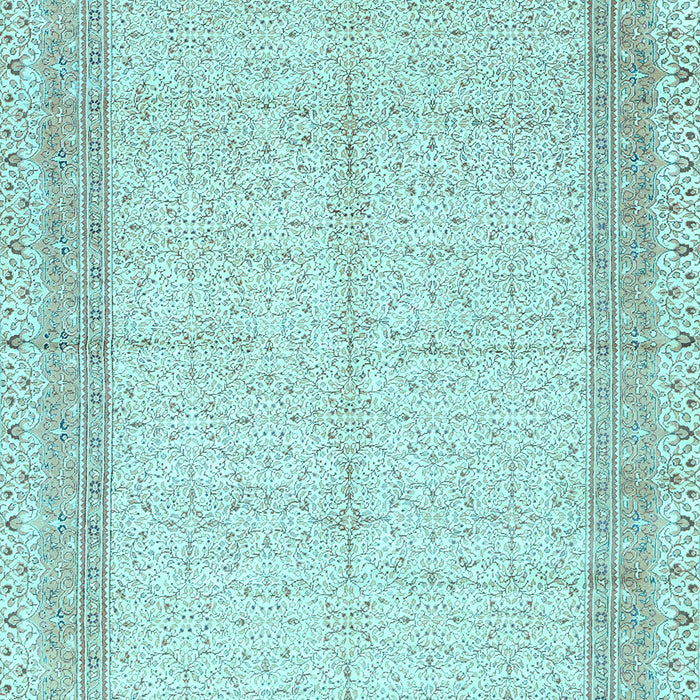 Machine Washable Persian Light Blue Traditional Rug, wshtr336lblu