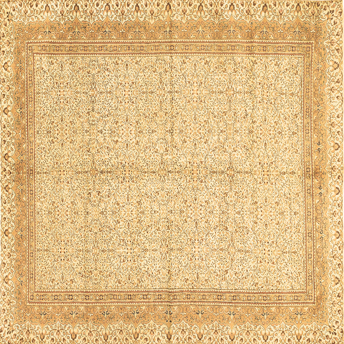 Square Machine Washable Persian Brown Traditional Rug, wshtr336brn