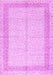 Machine Washable Persian Purple Traditional Area Rugs, wshtr336pur