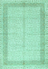 Persian Turquoise Traditional Rug, tr336turq