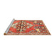 Sideview of Machine Washable Traditional Red Rug, wshtr3370