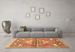 Machine Washable Animal Brown Traditional Rug in a Living Room,, wshtr3370brn