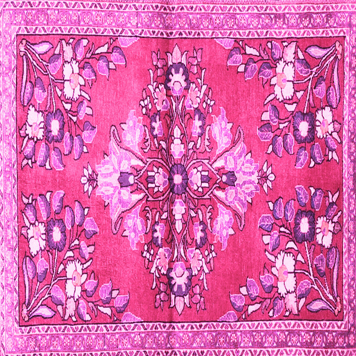 Square Machine Washable Animal Pink Traditional Rug, wshtr3370pnk