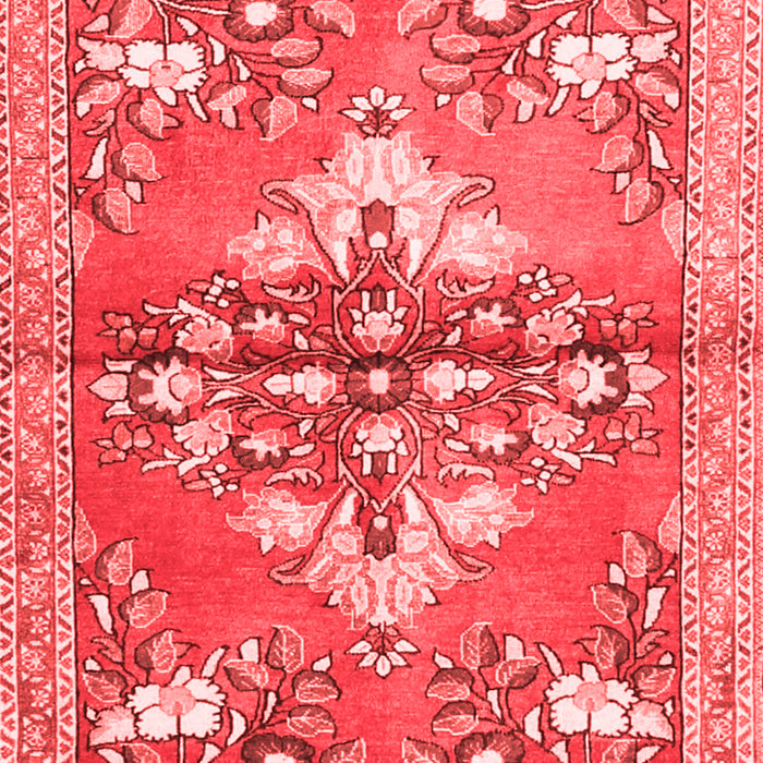 Machine Washable Animal Red Traditional Rug, wshtr3370red