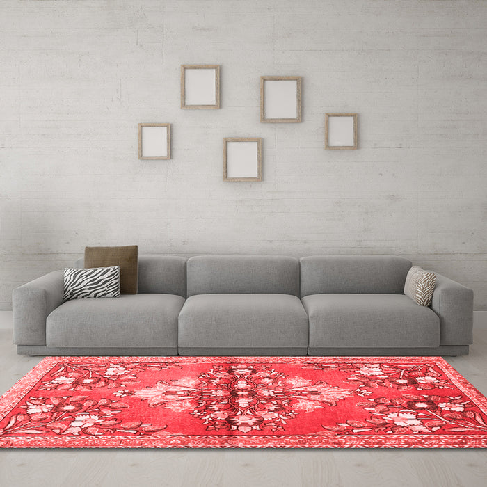 Traditional Red Washable Rugs