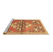 Sideview of Machine Washable Animal Brown Traditional Rug, wshtr3370brn