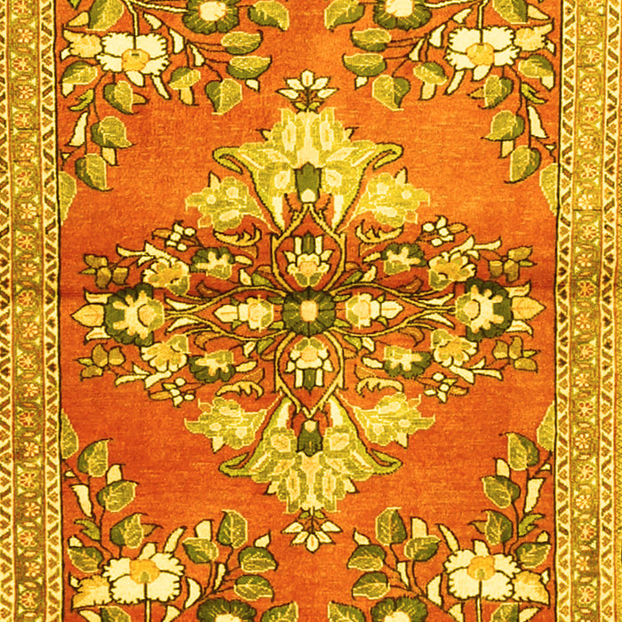 Animal Yellow Traditional Rug, tr3370yw