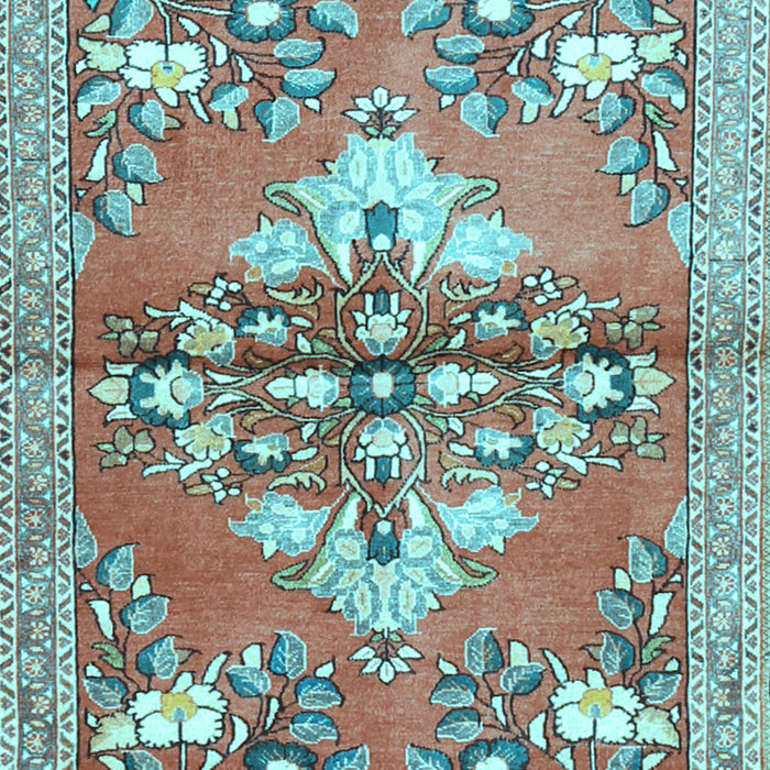 Animal Light Blue Traditional Rug, tr3370lblu