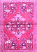 Animal Pink Traditional Rug, tr3370pnk