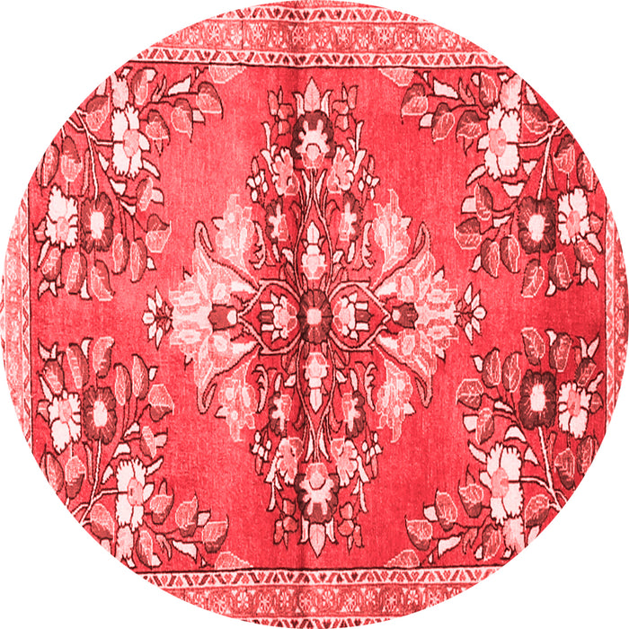 Machine Washable Animal Red Traditional Rug, wshtr3370red
