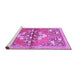 Sideview of Machine Washable Animal Purple Traditional Area Rugs, wshtr3370pur