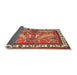 Sideview of Traditional Light Copper Gold Animal Rug, tr3371