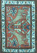 Machine Washable Animal Light Blue Traditional Rug, wshtr3371lblu