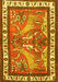 Machine Washable Animal Yellow Traditional Rug, wshtr3371yw