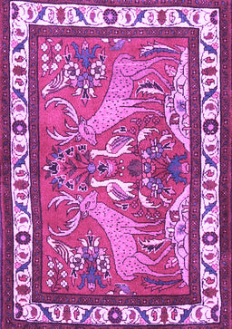 Animal Purple Traditional Rug, tr3371pur