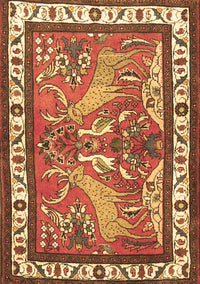 Animal Brown Traditional Rug, tr3371brn