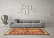Machine Washable Animal Brown Traditional Rug in a Living Room,, wshtr3371brn