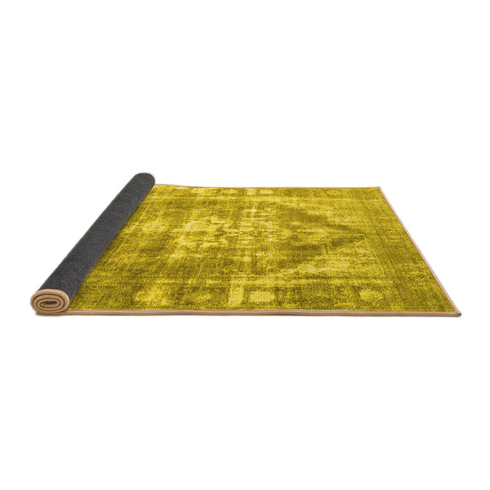 Sideview of Persian Yellow Traditional Rug, tr3372yw