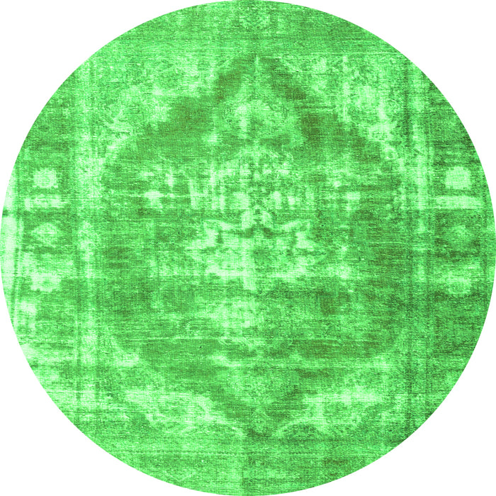 Machine Washable Persian Green Traditional Area Rugs, wshtr3372grn