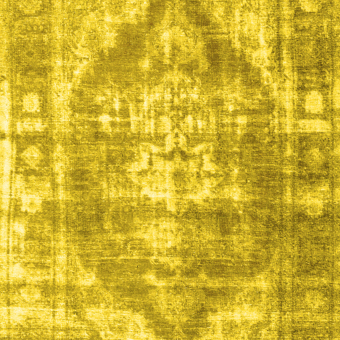 Machine Washable Persian Yellow Traditional Rug, wshtr3372yw