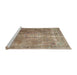 Sideview of Machine Washable Traditional Light French Beige Brown Rug, wshtr3373