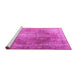 Sideview of Machine Washable Persian Pink Traditional Rug, wshtr3373pnk