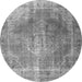 Machine Washable Persian Gray Traditional Rug, wshtr3373gry