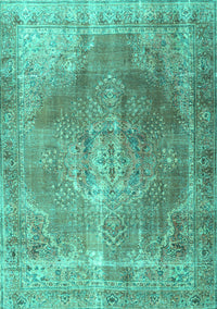 Persian Turquoise Traditional Rug, tr3373turq