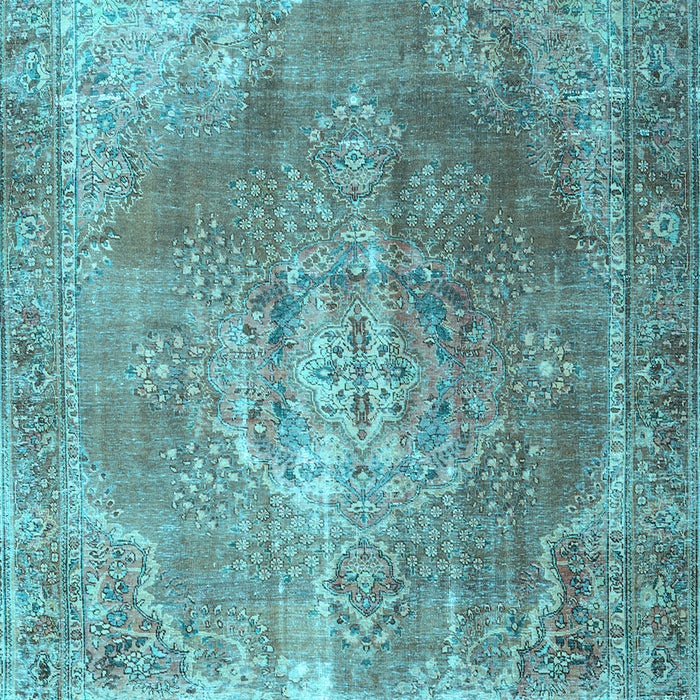 Machine Washable Persian Light Blue Traditional Rug, wshtr3373lblu