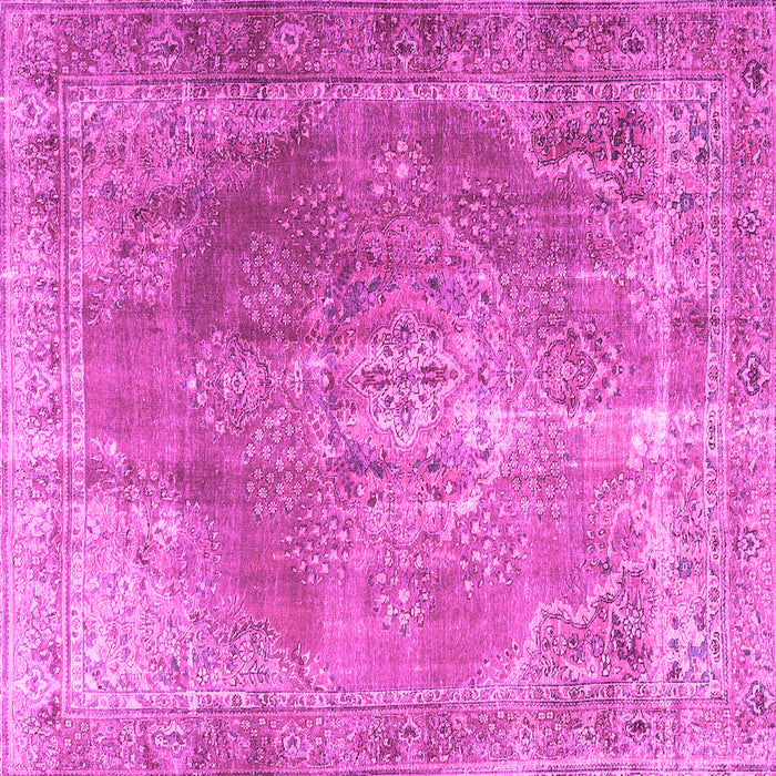 Square Persian Pink Traditional Rug, tr3373pnk