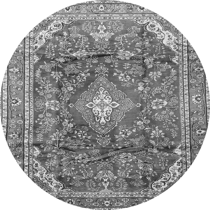 Square Persian Gray Traditional Rug, tr3374gry