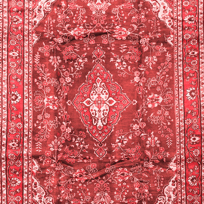 Machine Washable Persian Red Traditional Rug, wshtr3374red