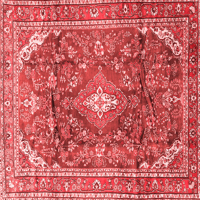 Machine Washable Persian Red Traditional Rug, wshtr3374red