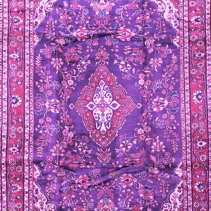 Machine Washable Persian Purple Traditional Area Rugs, wshtr3374pur