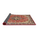 Sideview of Traditional Fire Brick Red Persian Rug, tr3375