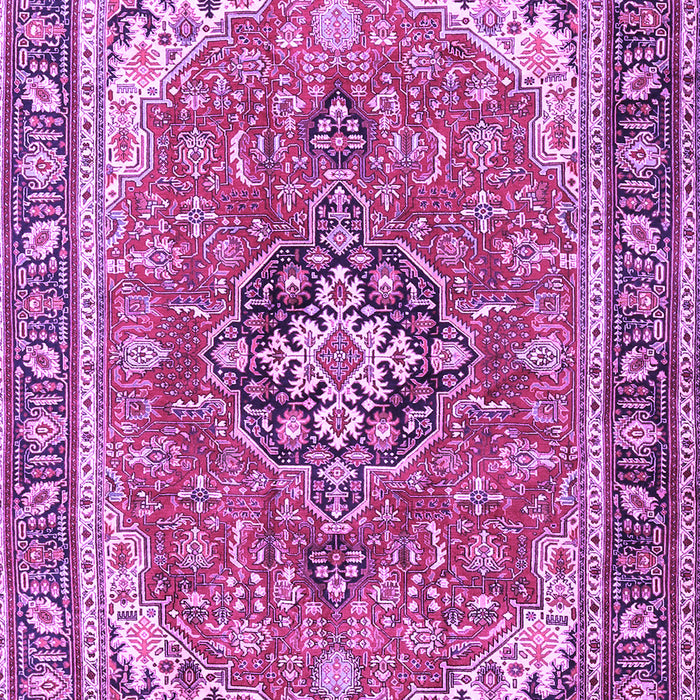 Machine Washable Persian Purple Traditional Area Rugs, wshtr3375pur
