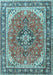 Machine Washable Persian Light Blue Traditional Rug, wshtr3375lblu