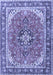 Machine Washable Persian Blue Traditional Rug, wshtr3375blu