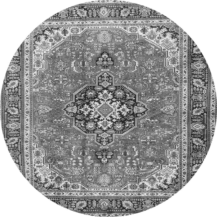 Square Persian Gray Traditional Rug, tr3375gry