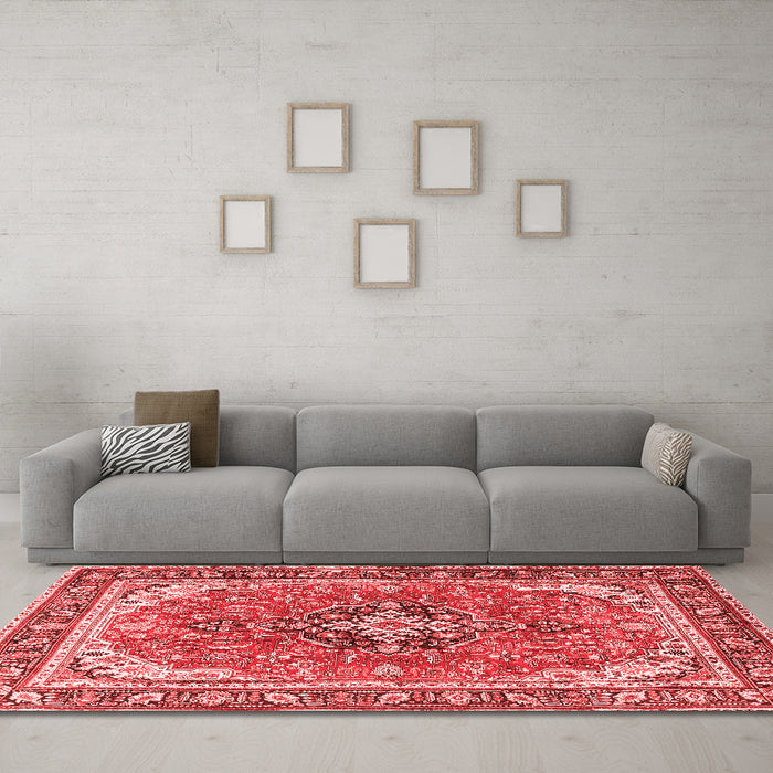 Traditional Red Washable Rugs