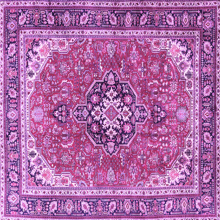 Square Persian Purple Traditional Rug, tr3375pur