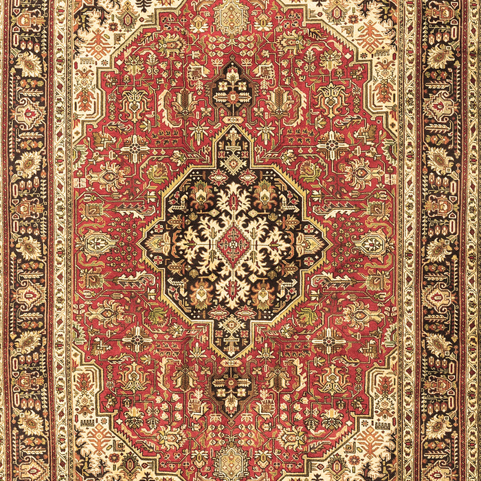 Machine Washable Persian Brown Traditional Rug, wshtr3375brn